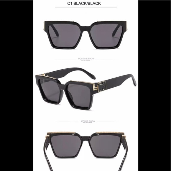 Luxury Brand Designer Square Sunglasses Men - Picture 13 of 16